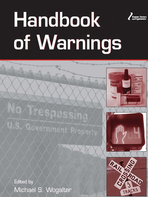 cover image of Handbook of Warnings